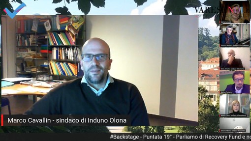 L'ex sindaco di Induno Olona Marco Cavallin ospite di una puntata di Backstage su VareseNoi