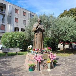 Lo spazio dedicato a padre Pio, a Borsano