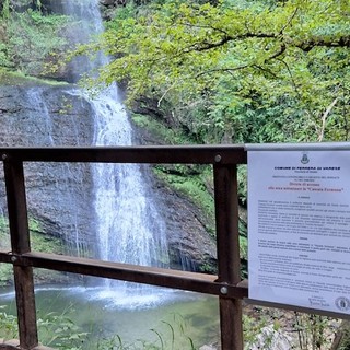 Ferrera, vietato fare il bagno e stare nella zona sotto la Cascata Fermona