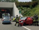 Le immagini dell'incidente di oggi pomeriggio sulla Pedemontana (foto tratta da IlSaronno.it)