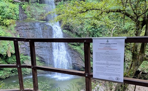 Ferrera, vietato fare il bagno e stare nella zona sotto la Cascata Fermona