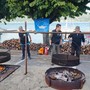 La castagnata della Pro Loco di Ranco (foto dalla pagina Facebook dell'associazione)