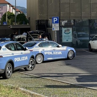 La polizia sul posto del ritrovamento