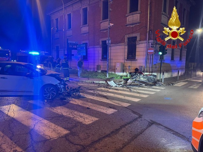 Le immagini dell'incidente di martedì sera a Samarate