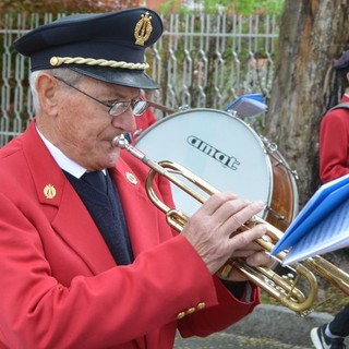 Romano Squellati in una foto risalente al 2019 dalla pagina Facebook del Corpo Musicale Colombo