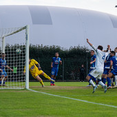 Riceputi insacca il 2-2 con la Solbia in dieci: il Chinetti esplode (foto Alessandro Umberto Galbiati)