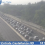 La coda vista dalle webcam di Autostrade per l'Italia
