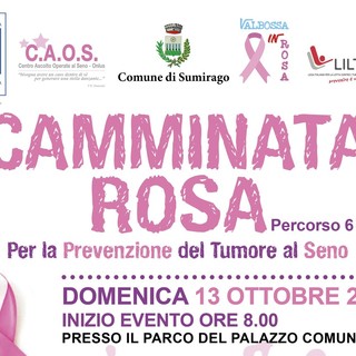 Domenica tutti a Sumirago per la Camminata Rosa