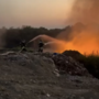 Incendio alla discarica regionale di Gorla Maggiore