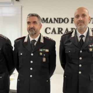 Da sinistra: il capitano Convertino, il tenente colonnello Giuliani e il tenente Galesi