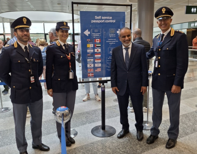 Malpensa, varchi agevolati per i cittadini degli Emirati grazie a &quot;E Gates&quot;