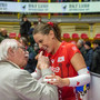 FOTOGALLERY. Festa e sorrisi alla e-work Arena: Busto Arsizio travolge Novara nel derby del Ticino