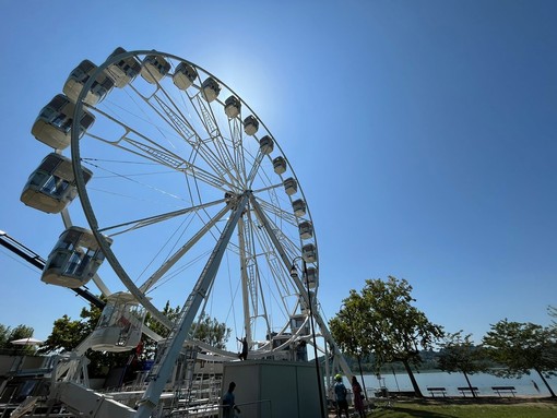 Domani l'inaugurazione della ruota panoramica alla Schiranna