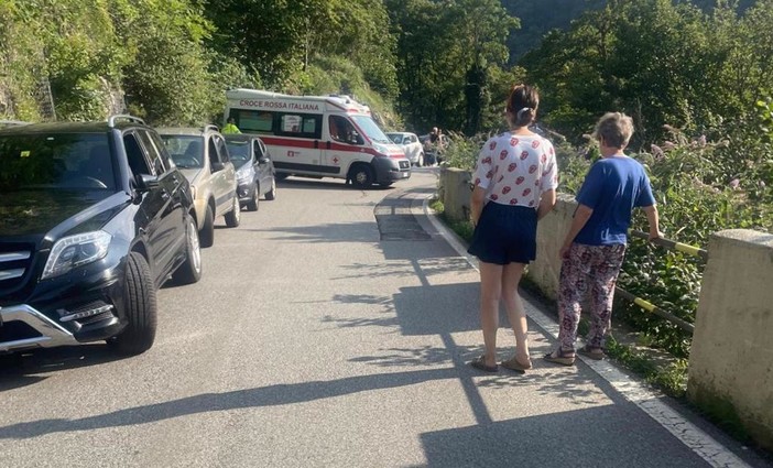 L'incidente avvenuto in via Campo dei Fiori a Varese