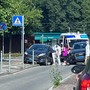 Le immagini dell'incidente avvenuto in via Borghi a Masnago