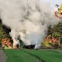 L'incendio di alcune rotoballe di fieno che si è sviluppato mercoledì sera in un'azienda agricola di Capolago