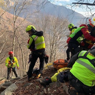 Ritrovato ferito ma vivo l'escursionista varesino disperso in Valgrande: terminate le operazioni di recupero