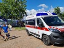 Un'ambulanza alla Schiranna per il Festival dei Giovani (si ringrazia Mario Zeni per le foto)