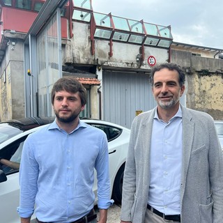 Alessandro Alfieri (a destra) insieme al consigliere comunale Giacomo Fisco