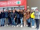 In viale Belforte la protesta dei lavoratori di Eurospar: «Senza stipendio, temiamo di essere licenziati»