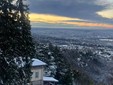 Il panorama innevato visto dal Sacro Monte