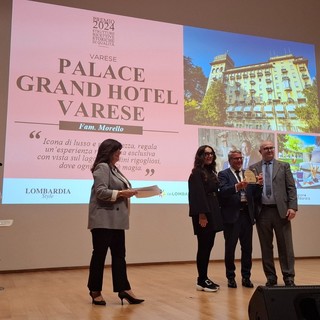 Il Palace Hotel di Varese premiato come struttura ricettiva storica e di qualità in Lombardia