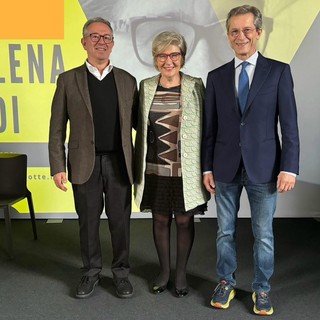 Da sinistra Giuseppe Battarino, Marilena Lualdi e Michele Tronconi