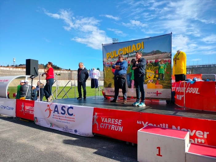 Quattrocento bambini al Franco Ossola per le Pulciniadi: inizia il weekend della Varese City Run