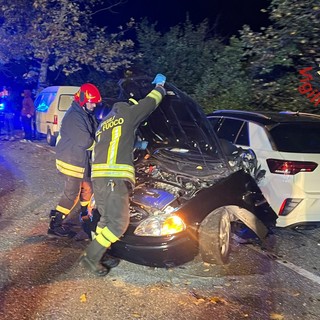 L'auto sulla quale viaggiavano i due giovani