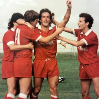 Tatti-gol con la maglia dell'indimenticabili biancorossi promossi in serie C1 nel 1990