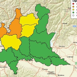 Rischio idrogeologico: allerta arancione per laghi e Prealpi, gialla nel resto della provincia di Varese