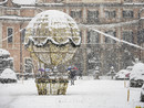 I Giardini Estensi sotto una fitta nevicata, uno dei soggetti preferiti dell'obiettivo fotografico di Gianluca Bertoni