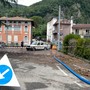 Parcheggio in via Riazzo allagato