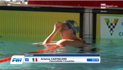 Arianna Castiglioni nelle immagini di Rai Sport