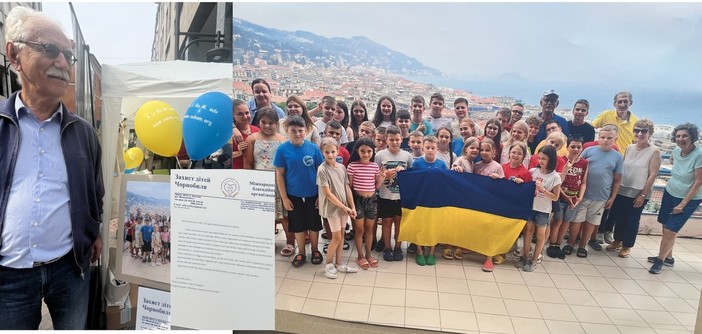 «Grazie mille per i bimbi felici, vi auguriamo un cielo pacifico». Quel messaggio dall'Ucraina che tocca il cuore di Busto