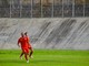 Stefano Banfi, 24 anni, bomber del Varese e del campionato con 5 gol ha appena perso il carissimo nonno Carlo, suo primo tifoso che lo ha seguito fin da piccolo (foto Ezio Macchi)