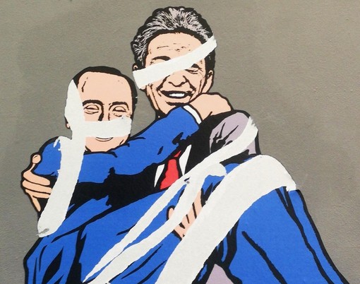 Milano, vandalizzato murale con Berlinguer e Berlusconi