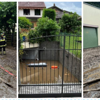 FOTO. Maltempo, a Barasso un venerdì drammatico: «Un muro di fango alto due metri ha travolto le abitazioni»