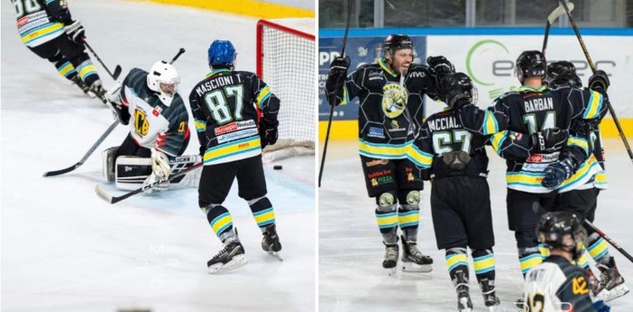 Crazy Bees, buona la prima: 4-1 ai vicecampioni tra gli applausi dell'Acinque Ice Arena. Doppietta dell'mvp Privitera