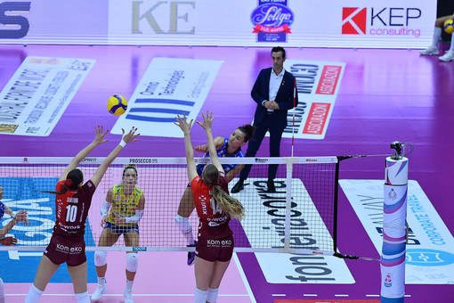 Uyba sconfitta da Conegliano (Foto Michele Gregolin per Lega Volley Femminile)