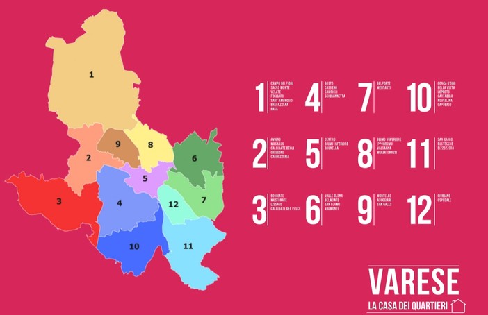 Varese, consigli di quartiere: grande partecipazione e proposte per migliorare la città