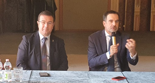 Da sinistra, Stefano Candiani e Alessandro Alfieri