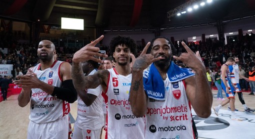 Esulta ancora la Openjobmetis Varese, alla terza vittoria consecutiva (foto Fabio Averna)