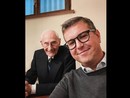 Pietro Leonardini insieme ad Andrea Cassani nella foto postata dal sindaco