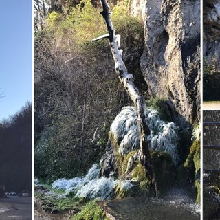 FOTO - Lo spettacolo naturale della ghiacciata in Valganna