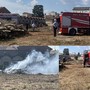 FOTO E VIDEO. Incendio vicino alla stazione Nord di Busto, vigili del fuoco in azione