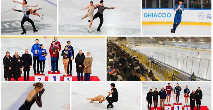 Indimenticabili emozioni all'Acinque Ice Arena esaurita per i primi Campionati italiani di pattinaggio di figura ospitati da Varese (foto Emanuele Scordo)