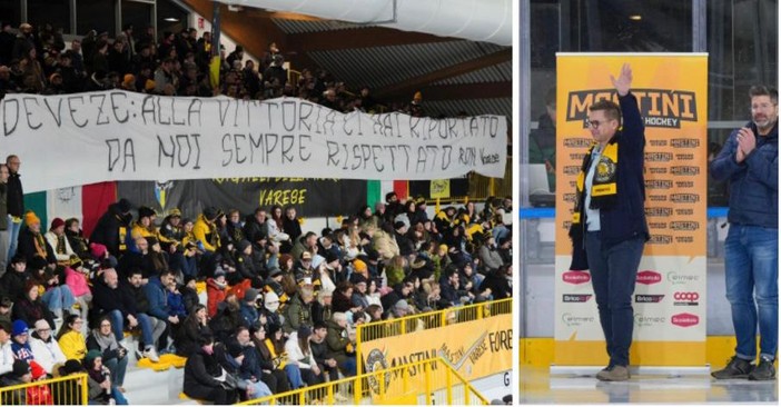 L'omaggio dell'Acinque Ice Arena al condottiero della storica doppietta Coppa-campionato Claude Devèze