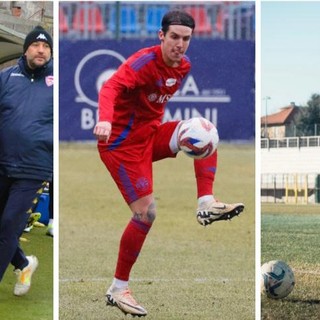 Valagussa &quot;spinto&quot; da mister Floris (foto Macchi), Mapelli baluardo Varesina (foto Scaringi) e Scapinello capitano della Solbia (foto Lucchi)