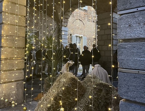 La benedizione del presepe lo scorso anno